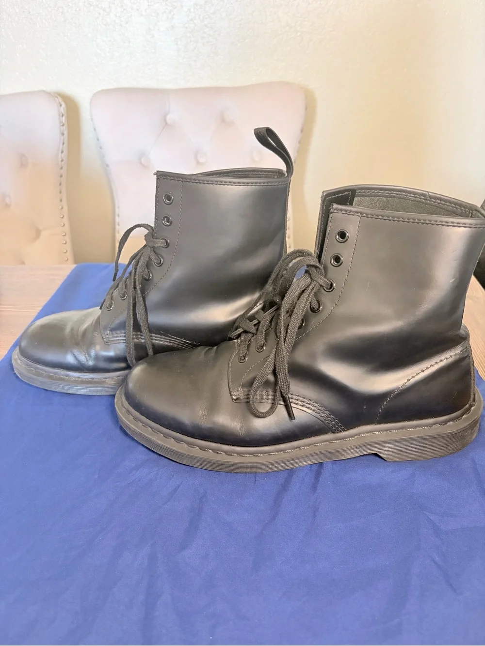 Dr. Martens Black Leather Lace-Up Ankle Boots